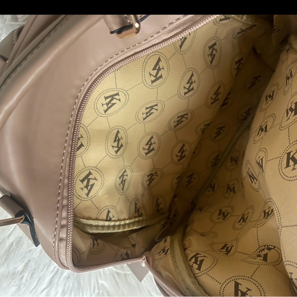 Women's Tan Backpack - Picture 4 of 5